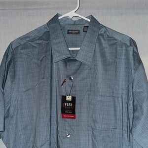 Men's Blue Short Sleeve Shirt